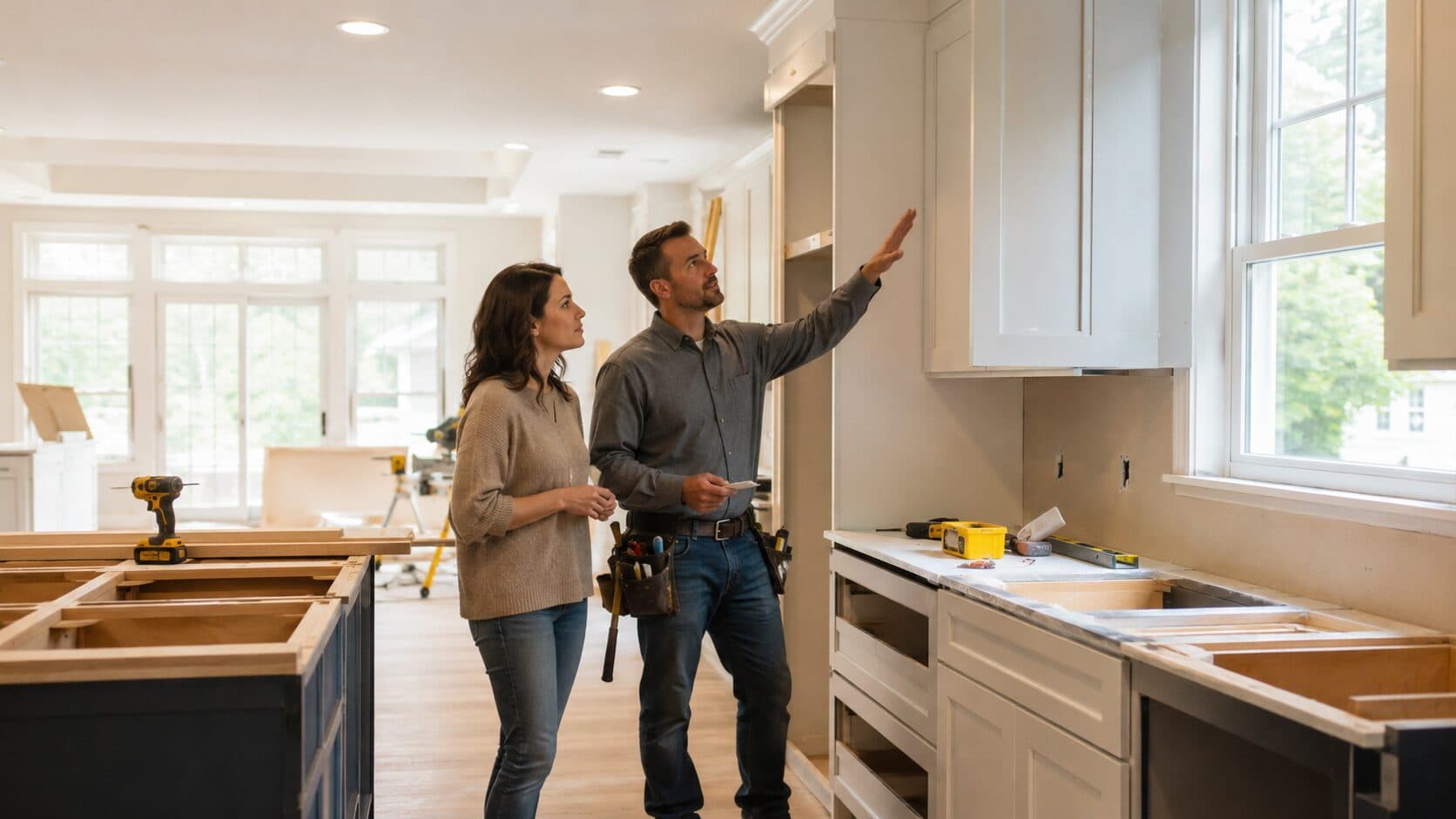 Remodelación de cocina moderna en Washington